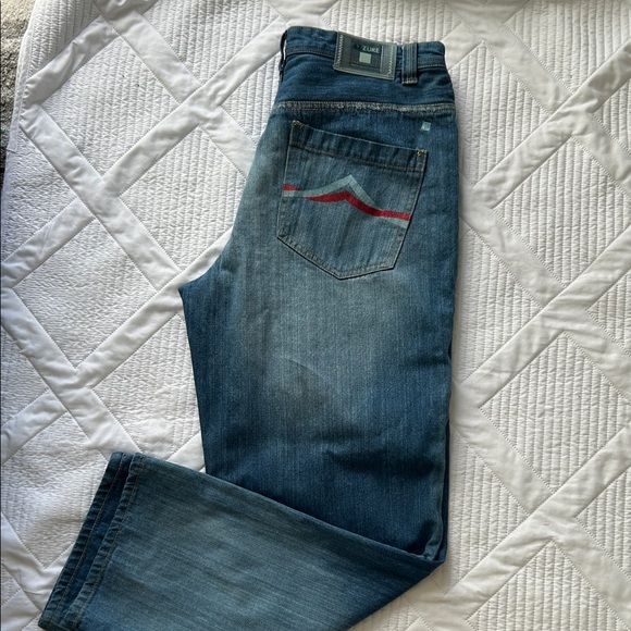 AZ Zure Men's Blue Jeans stylish classic denim streetwear casual